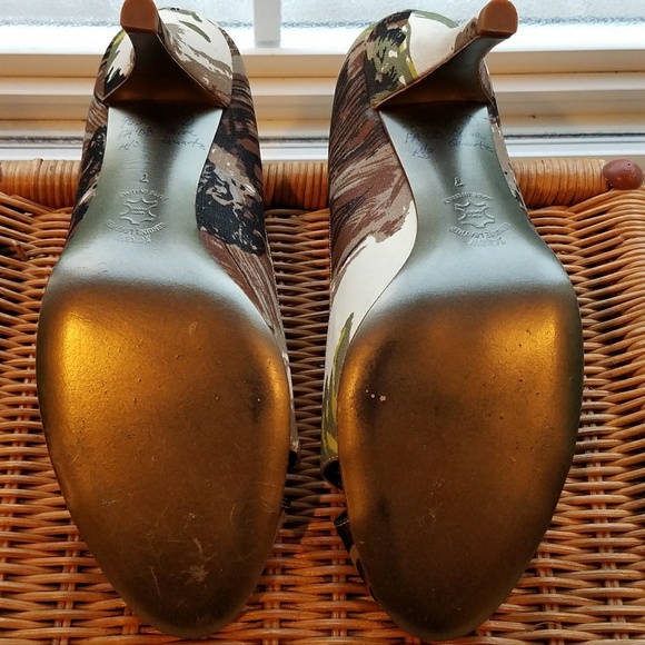 NEW J. Crew Printed Peep Toe 3.5" Pump , Size 7 - Picture 6 of 7